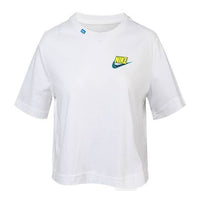 (WMNS) Nike Sportswear Short Round Neck 'White' CV9170-100