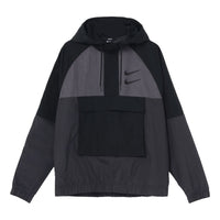 Men's NikeAs Nsw Swoosh Jkt Wvn Nfs Casual Sports Woven Jacket Autumn Black DJ0477-011