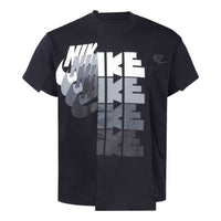(WMNS) Nike x sacai Hybrid T-Shirt 'Black' CD6310-010