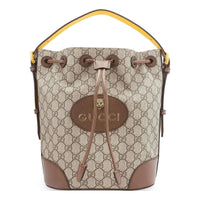 (WMNS) Gucci Neo Vintage Tiger Head Logo Drawstring handbag Large Capacity schoolbag Backpack Unisex / Brown 473875-K9RHT-8856