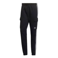 Men's adidas originals 3-stripes Sc Bundle Feet Sports Pants/Trousers/Joggers Black HG4829