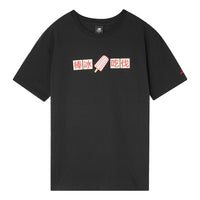 New Balance Casual Sports Round Neck Short Sleeve Couple Style Black AMT02374-BK