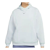 (WMNS) Nike Pro Sports Training Knit Hoodie White Gold Color CU6943-043