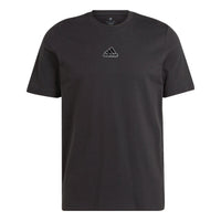adidas Elevated Pile Embroidery Logo T-Shirts 'Black' IL5388