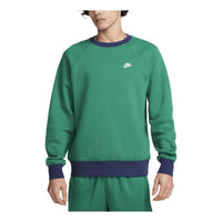 Nike Club Fleece Long-Sleeve Raglan Crew Sweatshirt 'Green' FV5378-365
