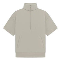 Fear of God Essentials Drop2 SS23 3/4 Sleeve Half Zip Pullover 'Seal' 192BT224313F