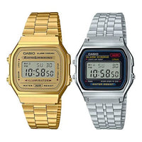 Casio Standard Digital Watch 'Silver Gold' A168WG-9W&A159WA-N1