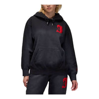 (WMNS) Air Jordan Flight Fleece Satin-Lined Hoodie Asia Sizing 'Black' FV7063-010