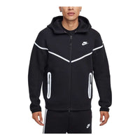 Nike Tech Fleece Windrunner Reflective Hooded Jacket 'Black Bemis Silver' FZ0754-010