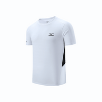 Mizuno Logo Sport T-Shirt 'White Black' A2CA4105