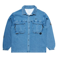 Nike x NOCTA Opal Button-Down Denim Shirts 'Blue Denim' FZ3260-486
