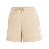 (WMNS) adidas Adicolor 3-Stripes French Terry Shorts 'Beige White' IY2159