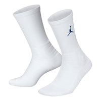 Air Jordan Contrasting Colors Logo Sports Socks One Pair White CT0527-102