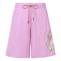 Jordan Alphabet Pattern Straight Shorts Men's Purple CZ4848-591