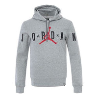 Air Jordan Knit logo Fleece Lined hooded Pullover Hoodie Asia Sizing 'Grey' 834372-063