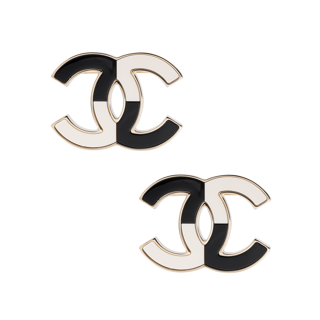 CHANEL 2023 Cc Colour-block Brooch