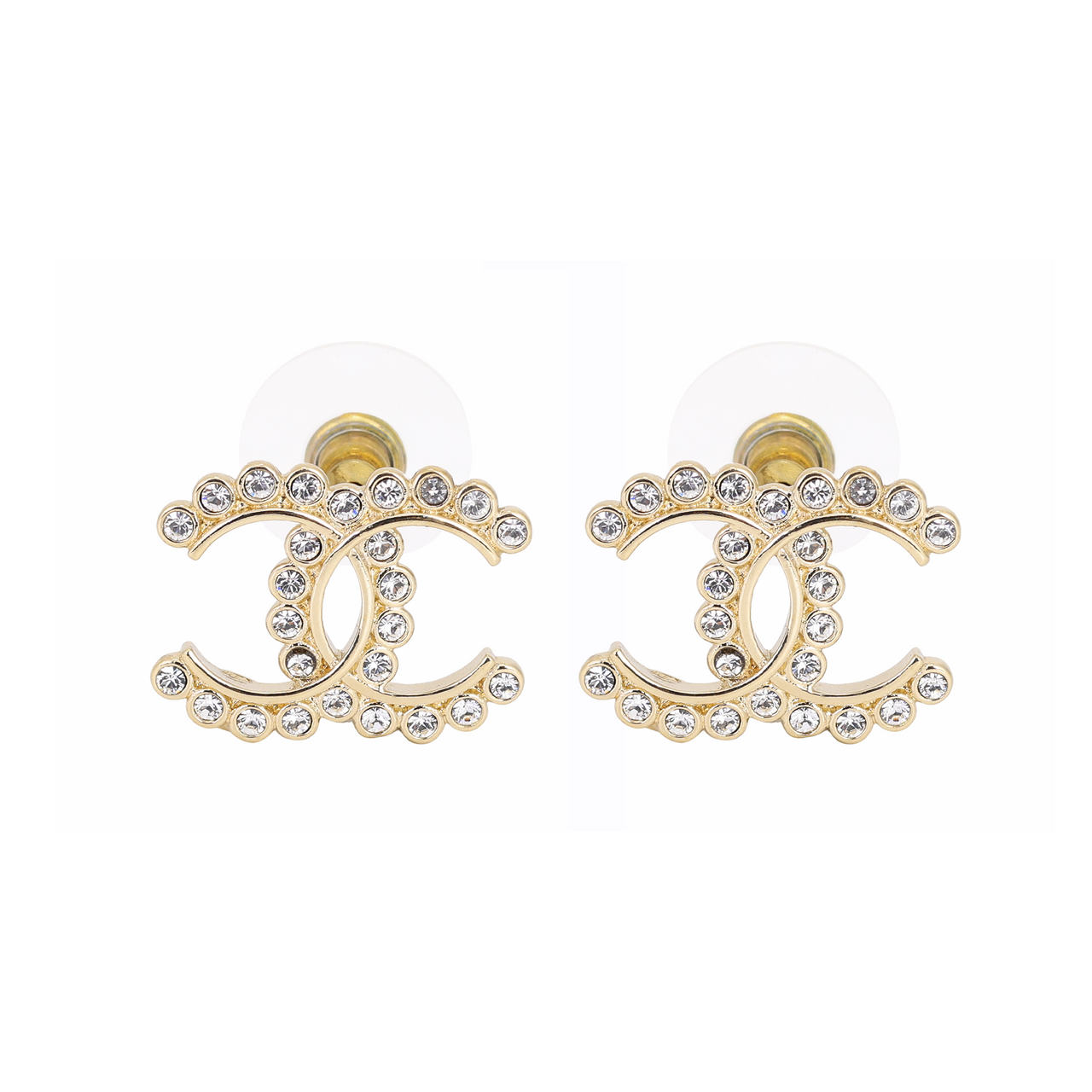 CHANEL Earrings Women's Gold