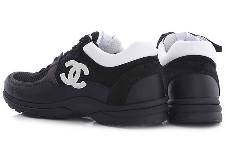 CHANEL Women's Cc Logo Sneaker 'Black White' Women's