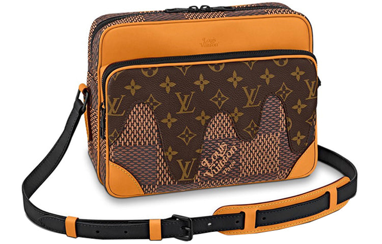 LOUIS VUITTON X Nigo Nil Messenger Damier Ebene Giant Brown
