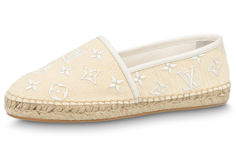 LOUIS VUITTON Starboard Flat Espadrille Shoes 'Baby Yellow' Women's