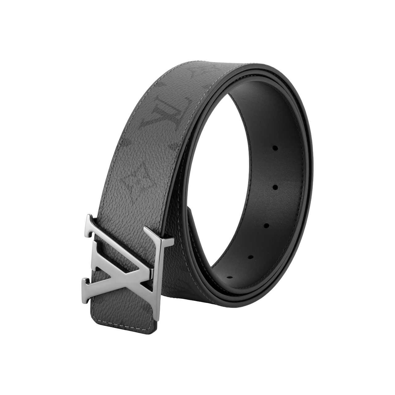 LOUIS VUITTON Reversible Belt Initiales Monogram Eclipse Reverse 40MM