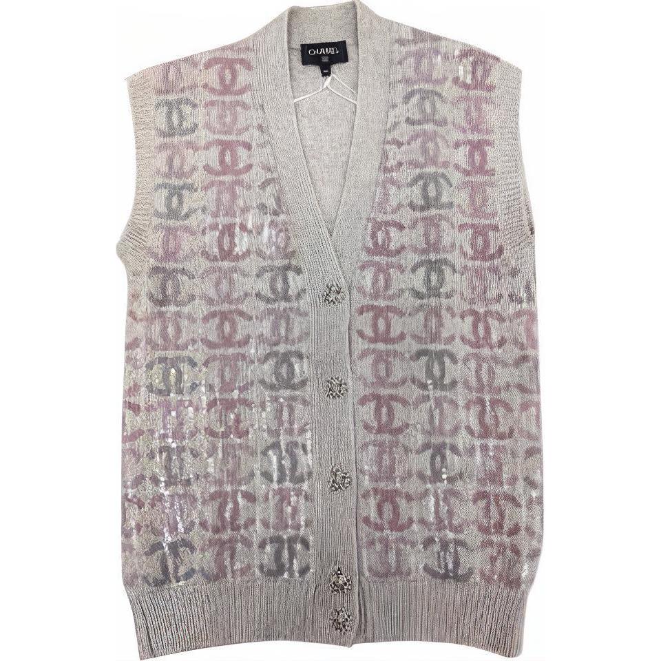 CHANEL 22 Fall And Winter Knitwear Women's Gray