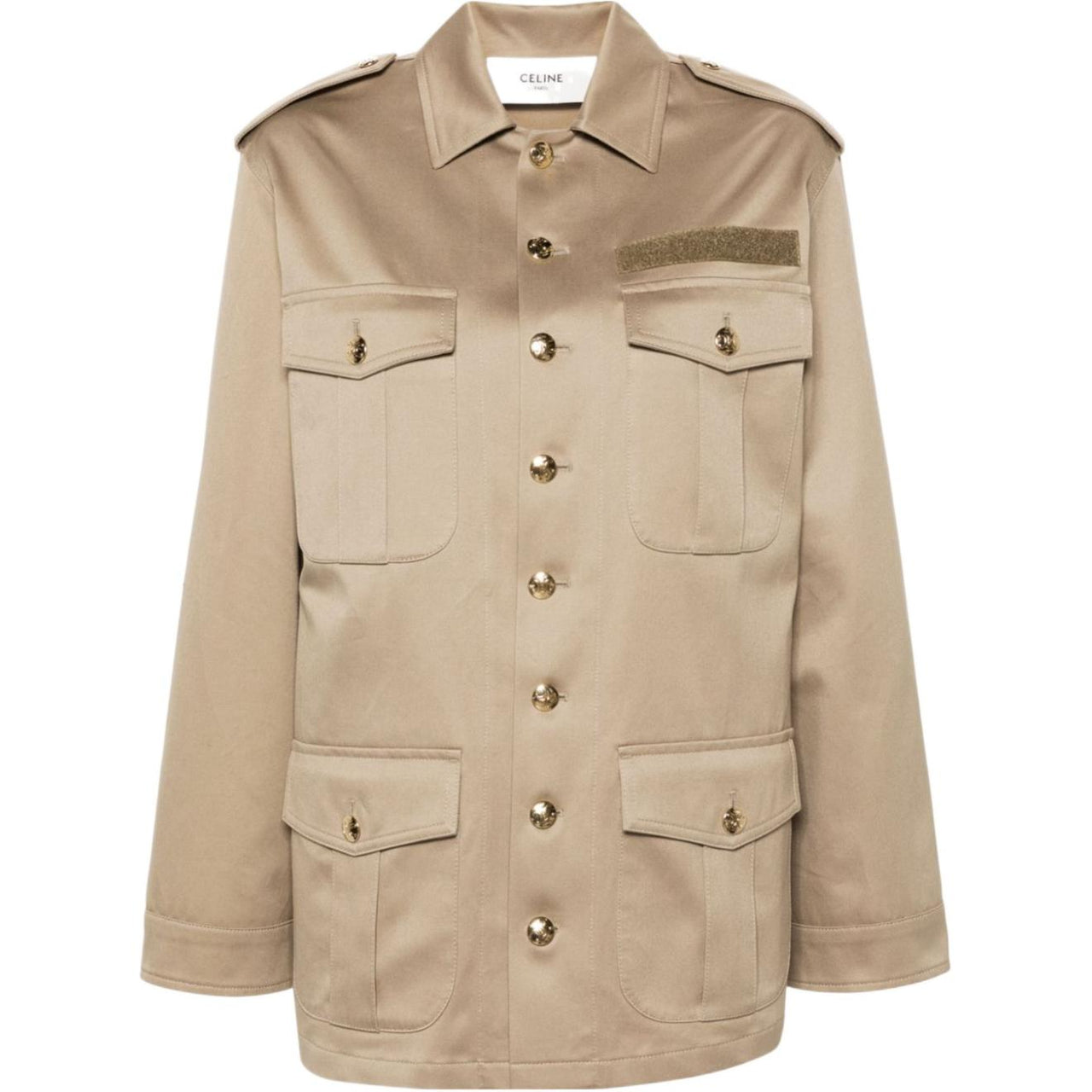 CELINE Saharienne Jacket In Technical Cotton
