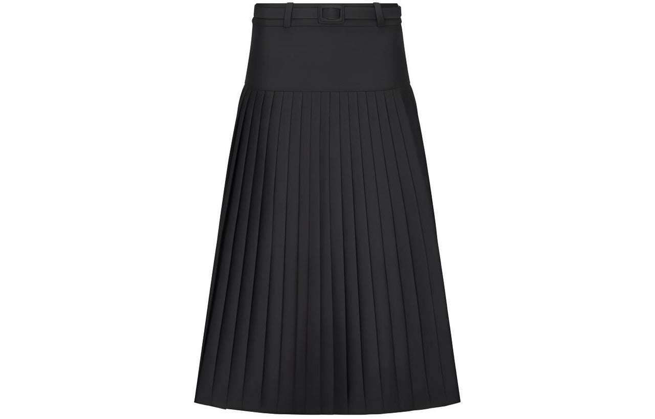 DIOR SS24 Casual Long Skirt Women's Black