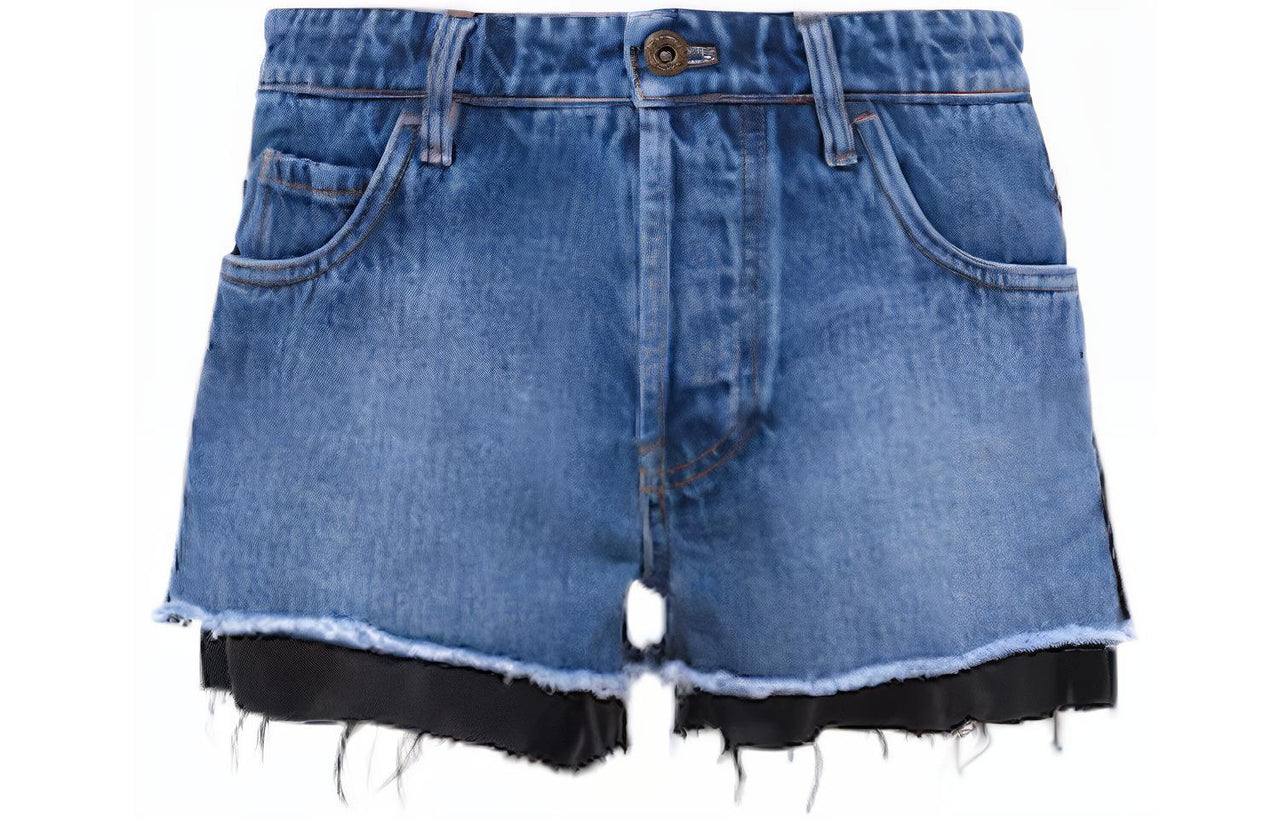 MIU MIU Denim Shorts Women's Denim Blue