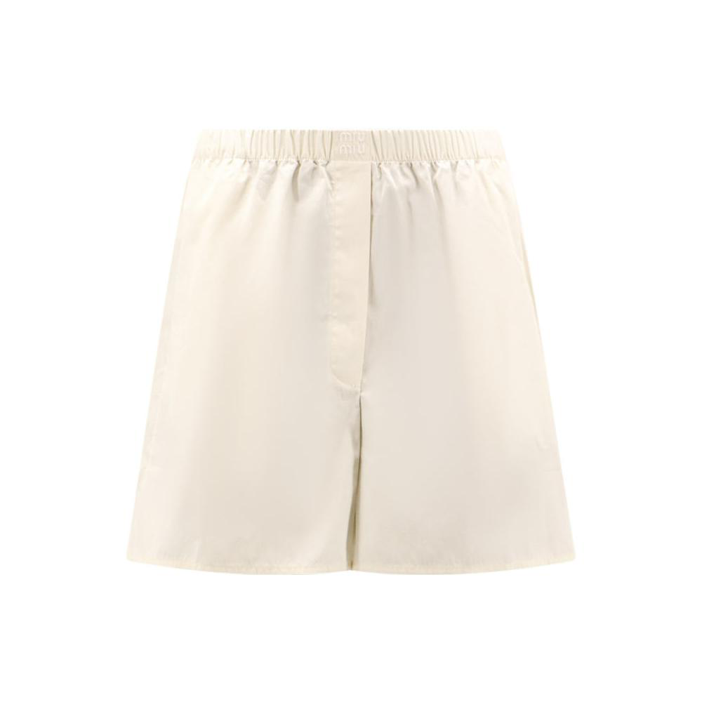 MIU MIU Casual Shorts Unisex Ecru