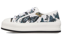 DIOR Walk'n'Dior Platform Shoes Low-Top Skateboard Shoes Women's Blue White