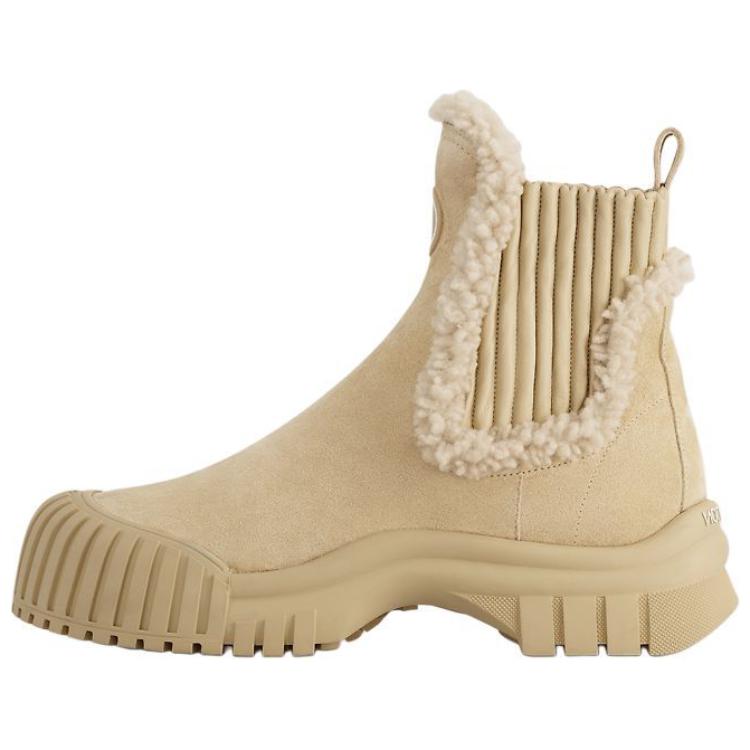 LOUIS VUITTON Short Chelsea Boots Women's Beige