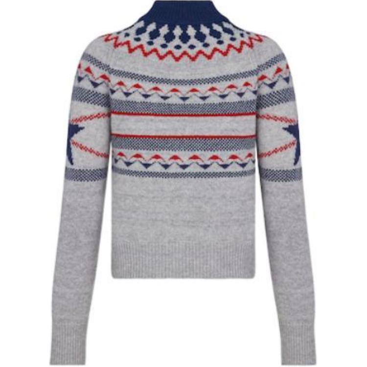 DIOR Cashmere Sweaters Women's Gray