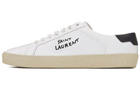 SAINT LAURENT Court Classic SL/06 Low White Black Women's