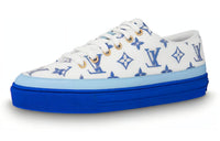 LOUIS VUITTON Lv Stellar Low Top Sneakers White/Blue Women's