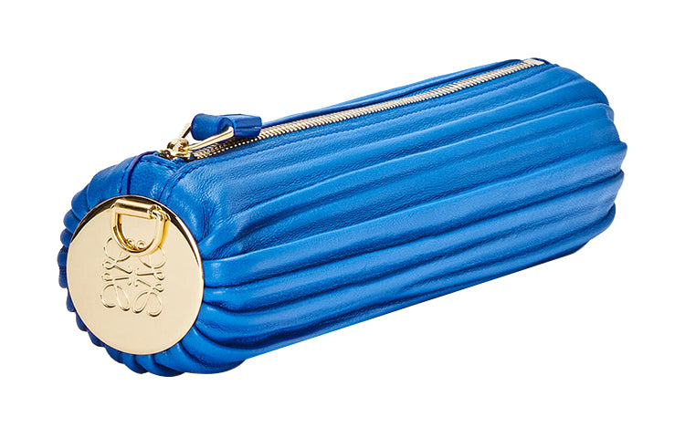 LOEWE Nappa Soft Sheepskin Leather Wrist Bag Shoulder Bag Women's Royal Blue