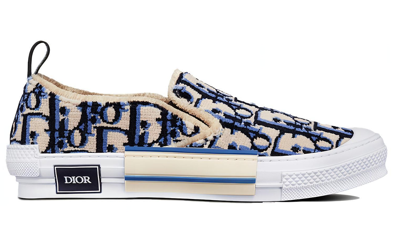 DIOR B23 Slip On Blue Tapestry