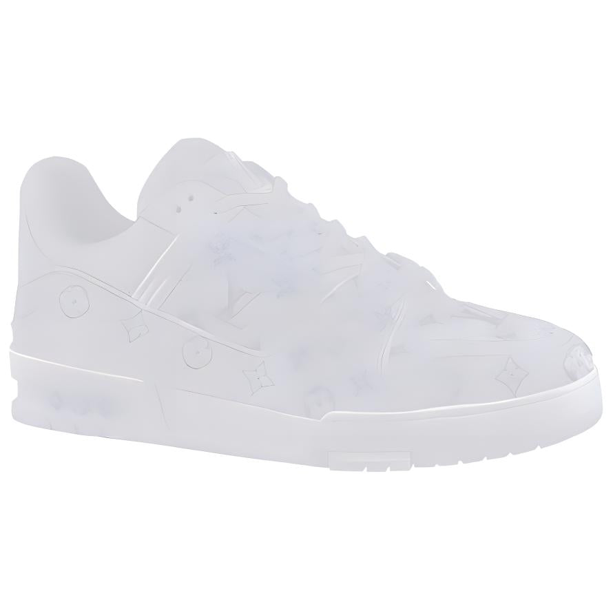 LOUIS VUITTON Trainer Low Top Skateboard Shoes Men's White