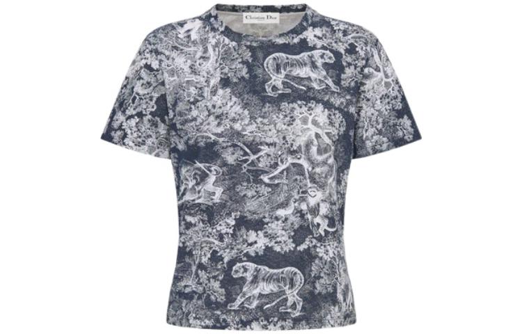 DIOR Quarterly New Products T-Shirts Women's Gray