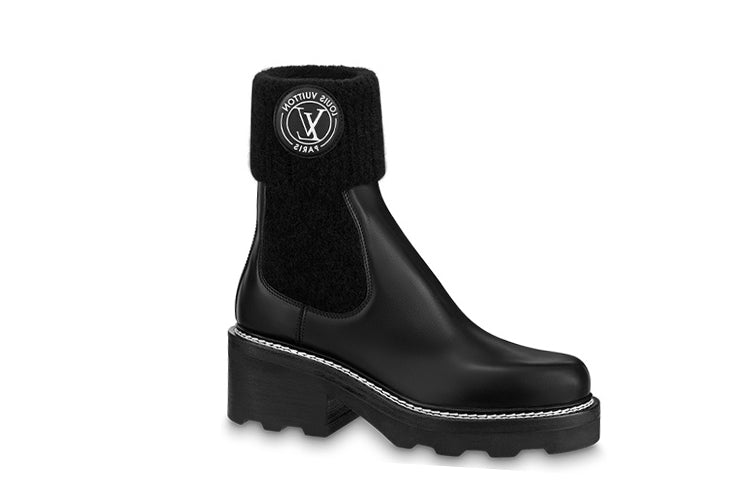 LOUIS VUITTON Lv Beaubourg Ankle Boots 'Black' Women's