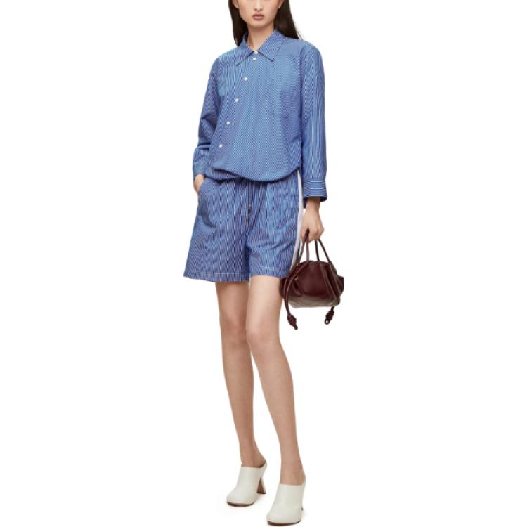 LOEWE Casual Shorts Women's Marine Blue