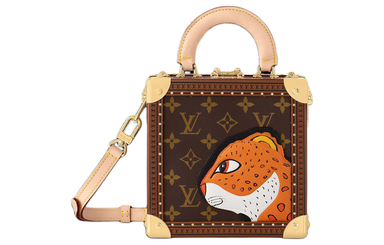 LOUIS VUITTON Sun Yitian Collaboration Square Canvas Shoulder Bag, Crossbody Bag, Handbag Mini Women's Brown