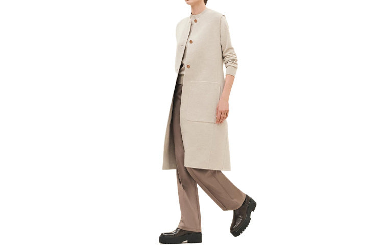HERMES Vests Women's Ecru