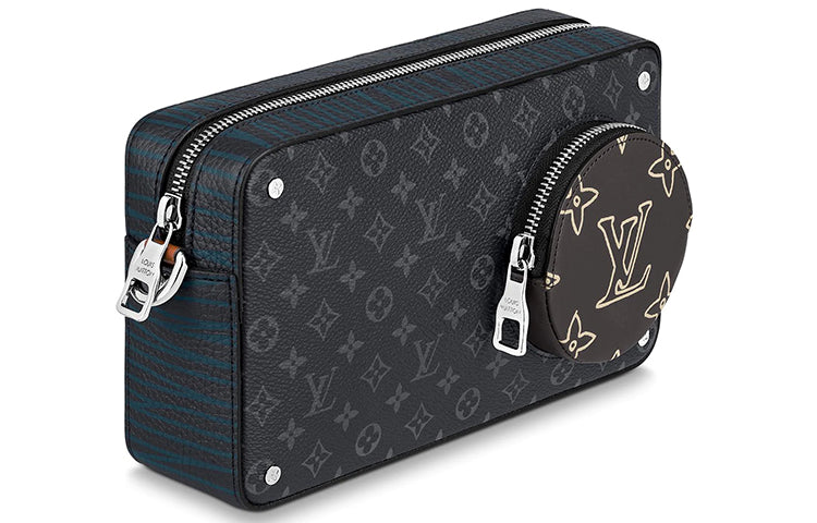 LOUIS VUITTON Volga On Strap Monogram Eclipse Patchwork Multicolor
