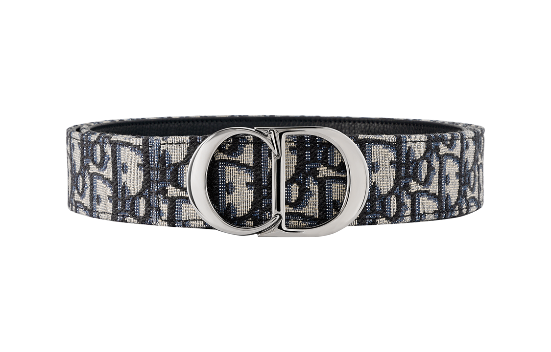 DIOR Logo Buckle Reversible Belt