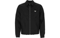 PRADA Triangle Logo Zipped Shirt