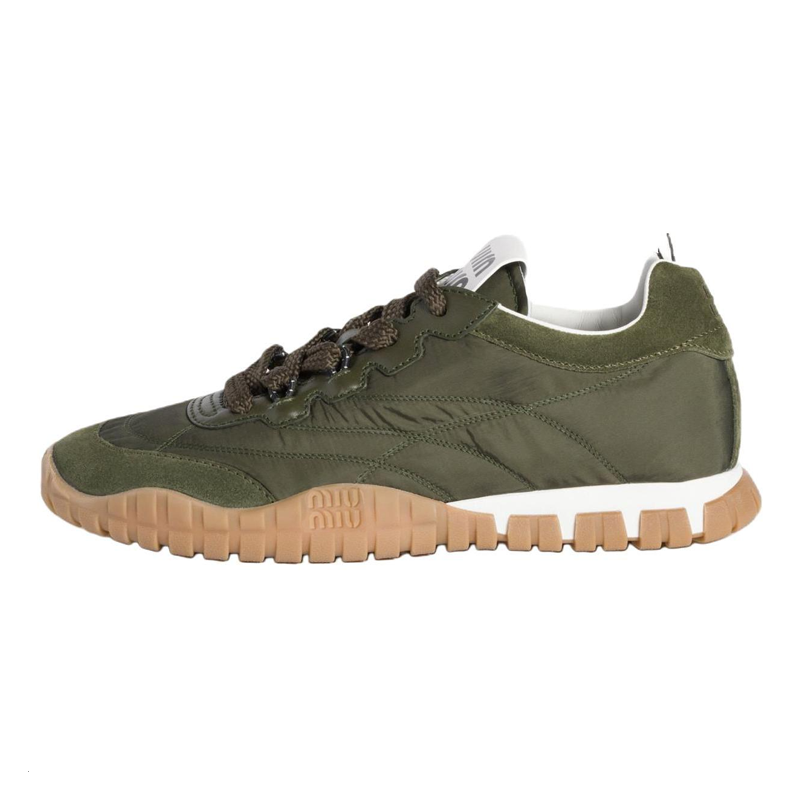 MIU MIU Tyre Low Top Casual Shoes Women's Army Green