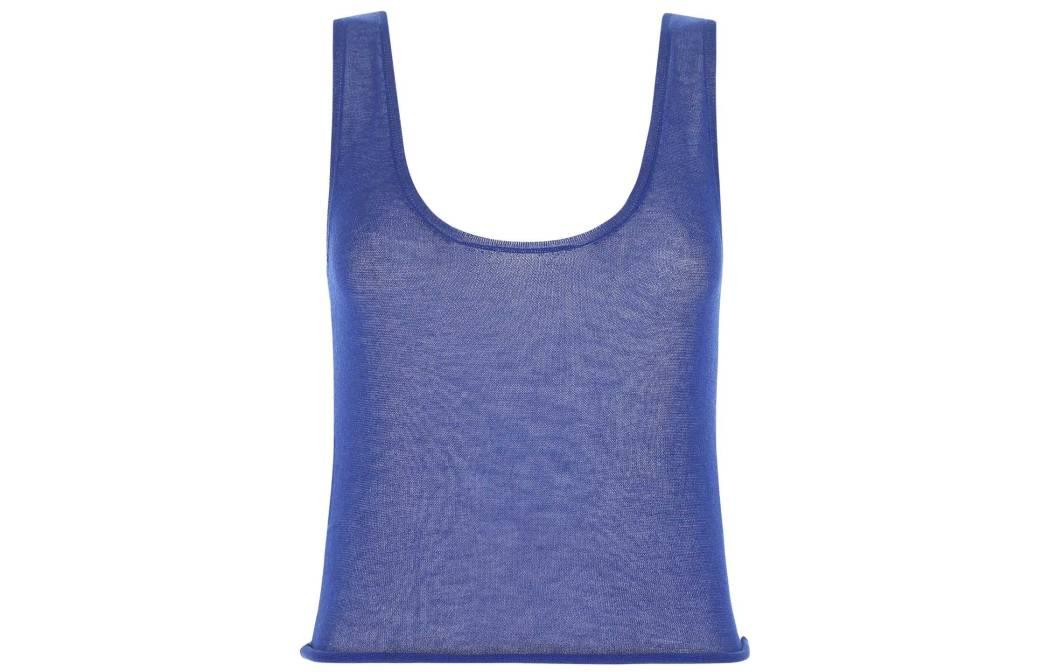 SAINT LAURENT SS22 Camisole Women's Blue