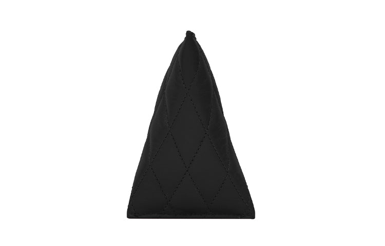 SAINT LAURENT Lambskin Charm Coin Purse Trumpets Women's Black
