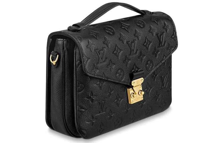 LOUIS VUITTON Pochette Metis Cow Leather Messenger Bag Handbags Shoulder Bag Crossbody Bag Regular Women's Black
